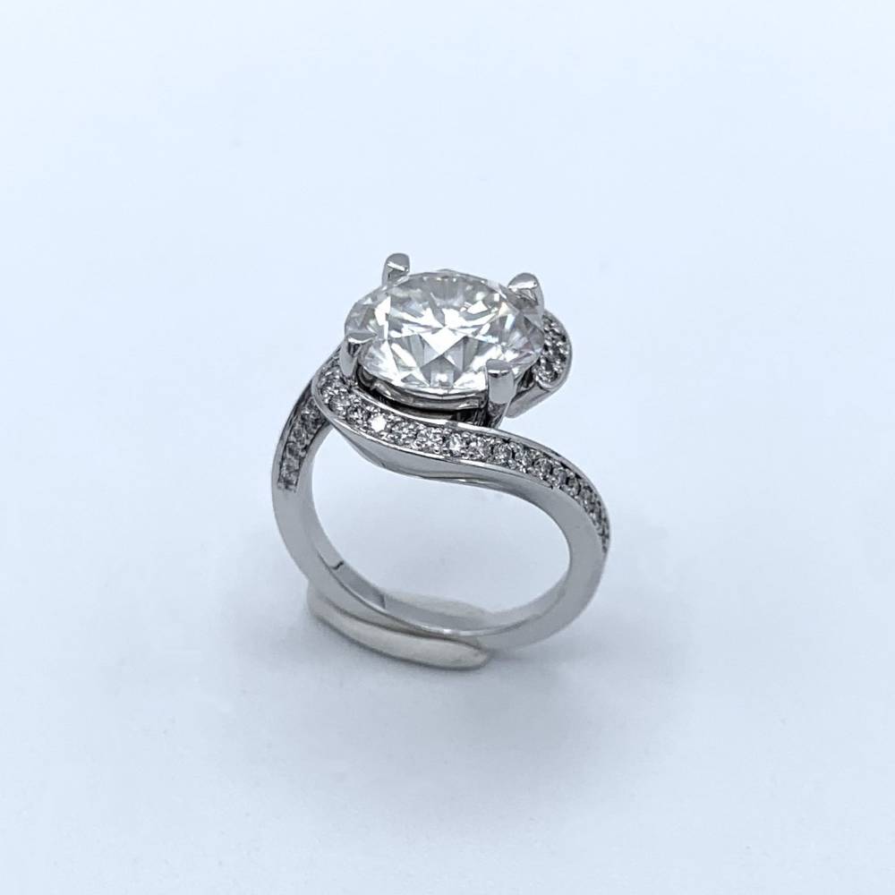 Bague or blanc et diamants, spirale_1