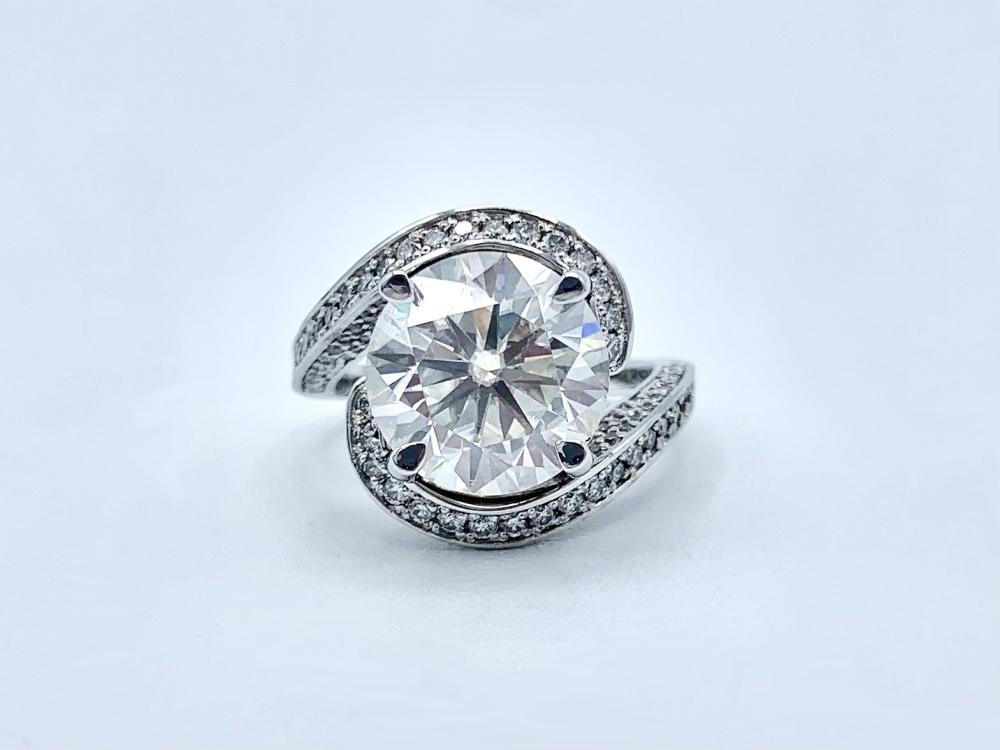 Bague or blanc et diamants, spirale_2