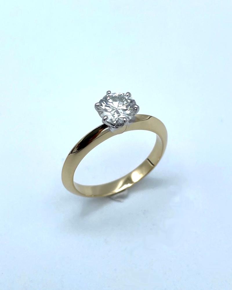 Solitaire 2 ors diamant